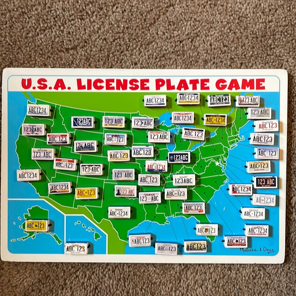 Melissa & Doug U.S.A. License Plate Game